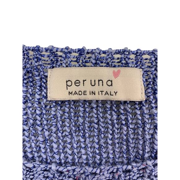 M&S Per Una Blue Ombre Italian Made Sweater US Size 12 L UK 14 - Picture 3 of 5